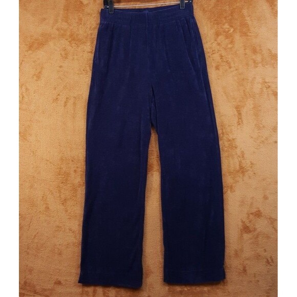 GAP Pants - GAP Pants Womens Tall Medium Navy Pull On Relaxed Straight Leg Terry Lounge